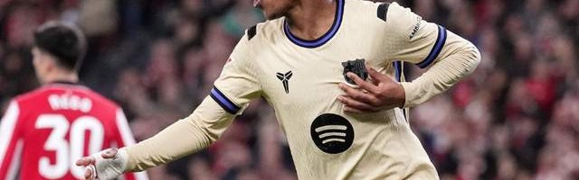 kaiyun-18岁亚马尔复制梅西经典：彩虹球进死角 对手倒下！生涯50球